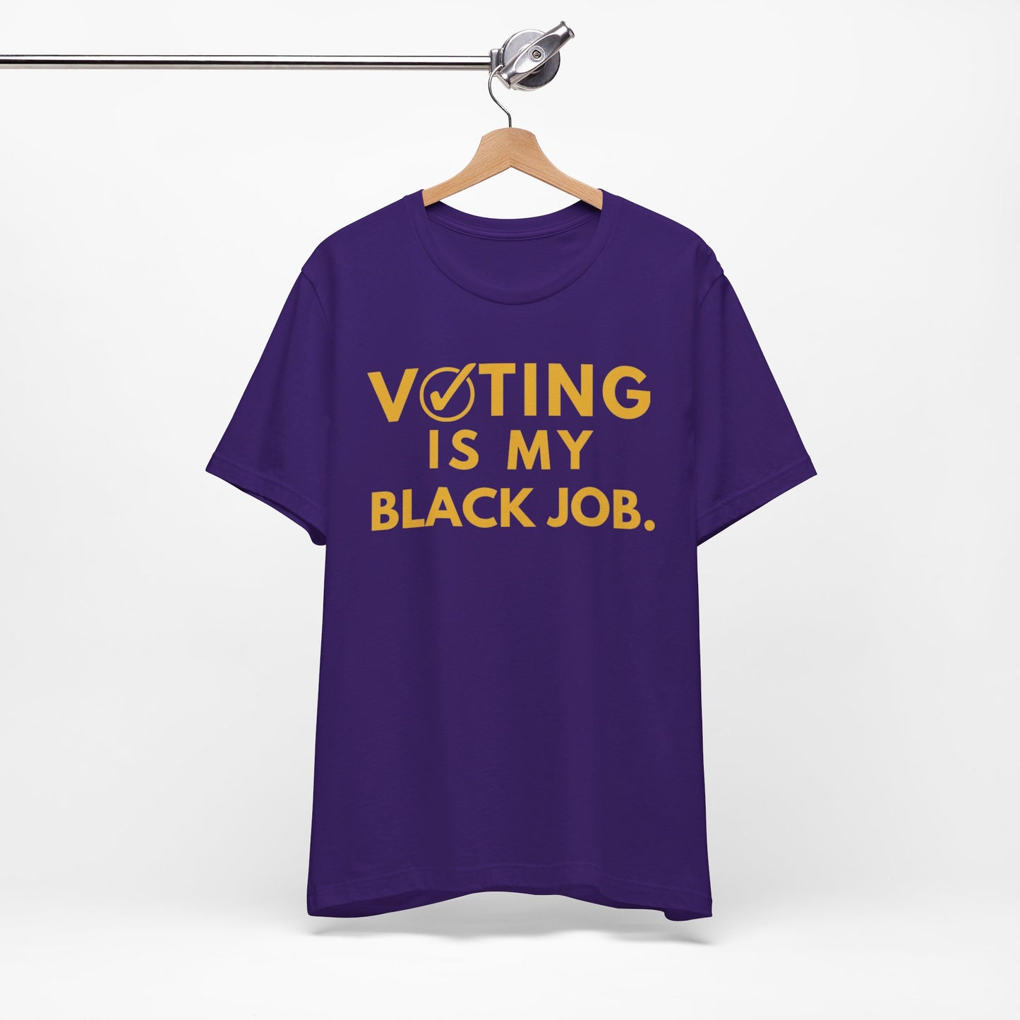 Kamala Harris 24 |Voting Is My Black Job OPP D9 | Unisex T-shirt | Portion of Profits donated Harris for President | Harris Campaign Merchandise