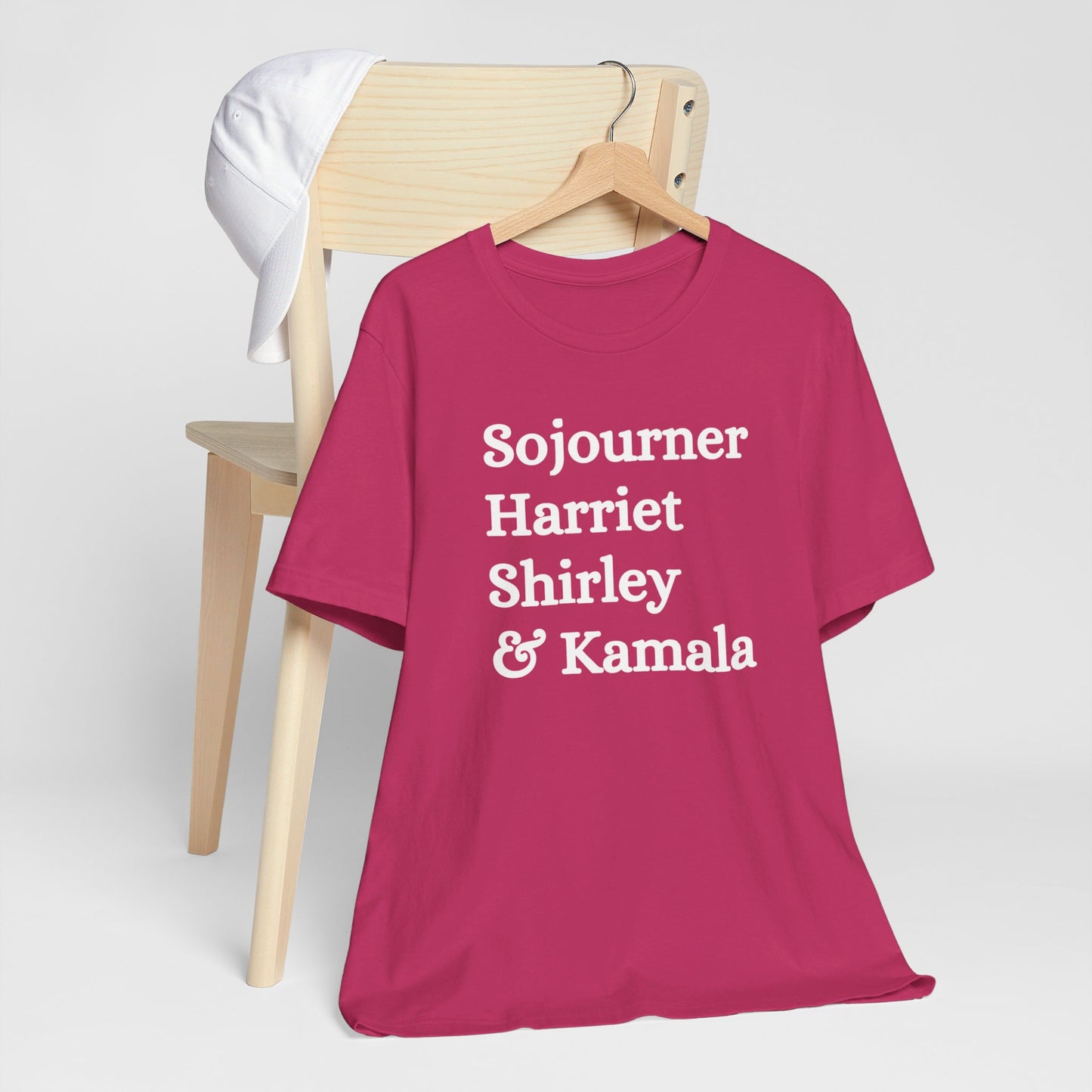 Kamala Harris 24 | Sojourner, Harriet, Shirley & Kamala | Unisex T-shirt | Portion of Profits donated Harris for President | Harris Campaign Merchandise