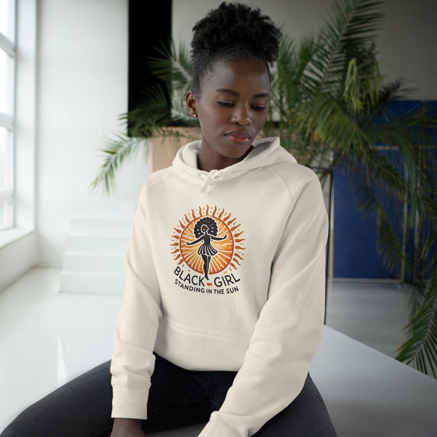 Black Girl Standing in The Sun Logo Hoodie