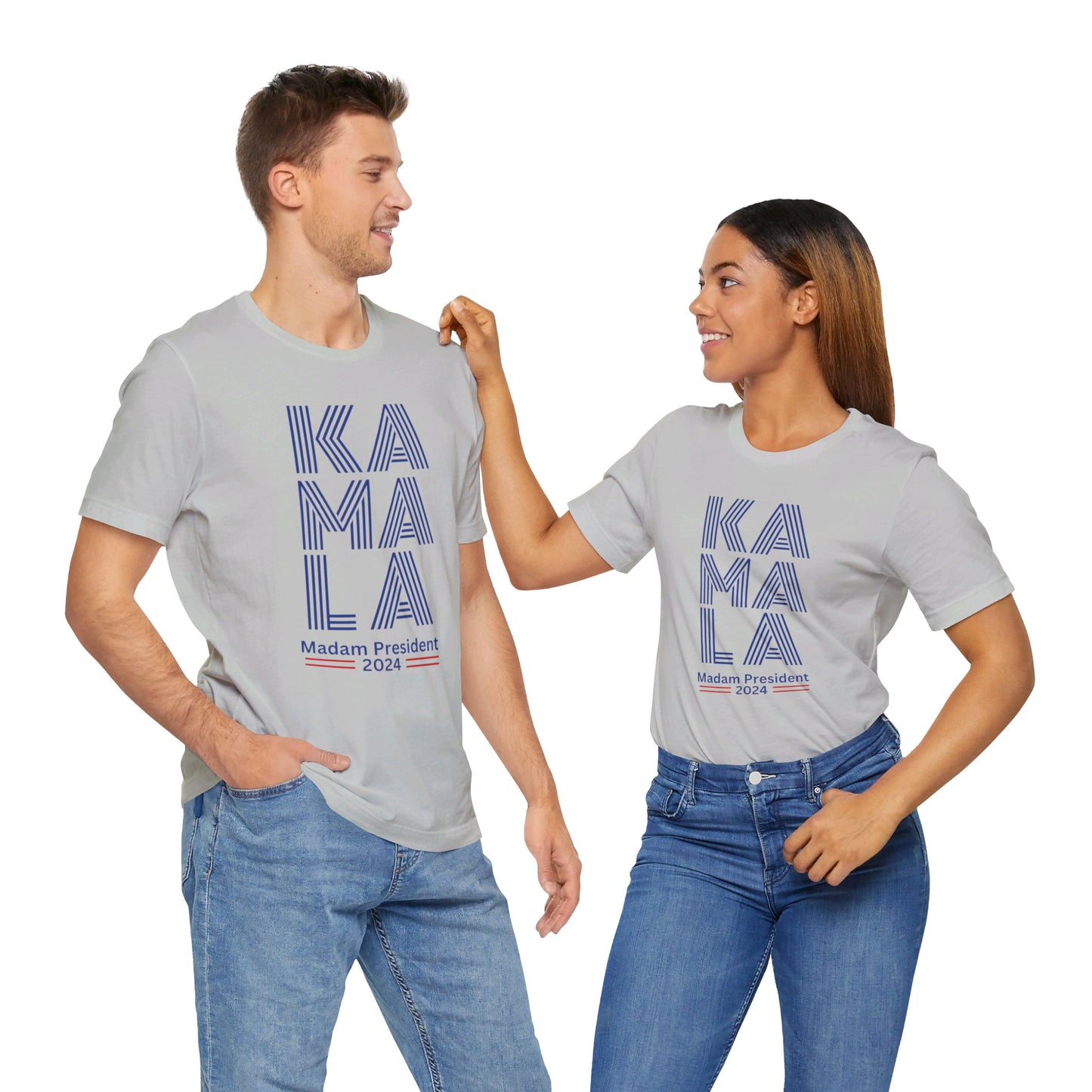 Kamala Harris 24 | KA-MA-LA (light colored) | Unisex T-shirt | Portion of Profits donated Harris for President | Harris Campaign Merchandise