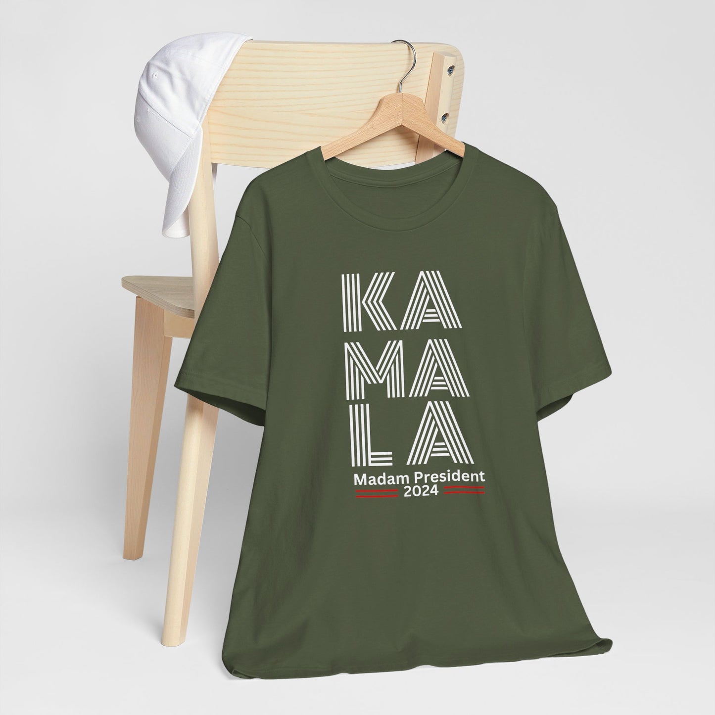 Kamala Harris 24 | KA-MA-LA Madame President | Unisex T-shirt | Portion of Profits donated Harris for President | Harris Campaign Merchandise