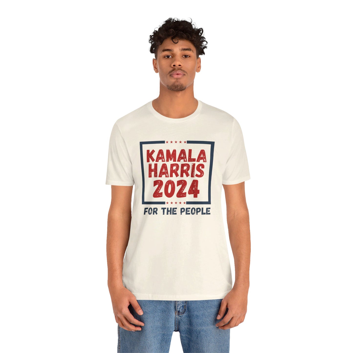 Kamala Harris 24 |For The People (light colored) | Unisex T-shirt | Portion of Profits donated Harris for President | Harris Campaign Merchandise