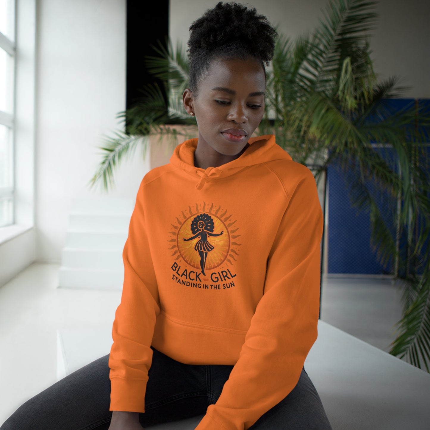 Black Girl Standing in The Sun Logo Hoodie