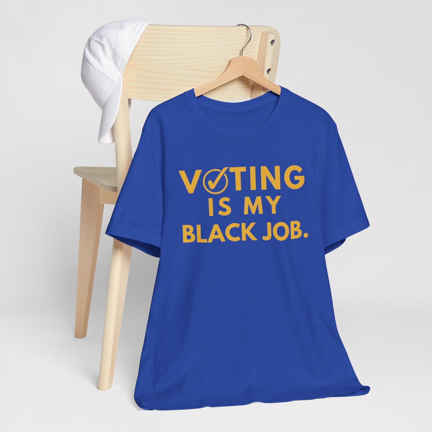 Kamala Harris 24 |Voting Is My Black Job  SGRHO D9 | Unisex T-shirt |  Portion of Profits donated Harris for President | Harris Campaign Merchandise