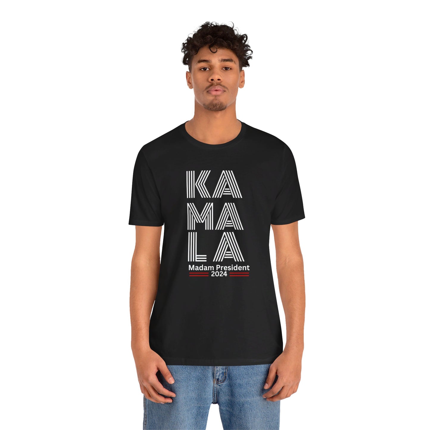 Kamala Harris 24 | KA-MA-LA Madame President | Unisex T-shirt | Portion of Profits donated Harris for President | Harris Campaign Merchandise