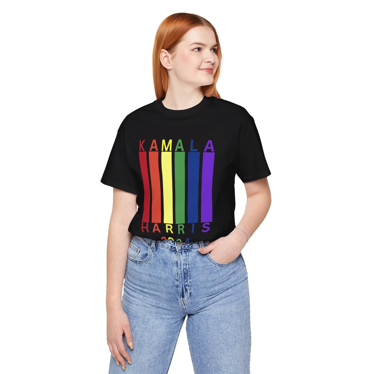 Kamala Harris 24 |Rainbow LGBTQIA+| Unisex T-shirt | Portion of Profits donated Harris for President | Harris Campaign Merchandise