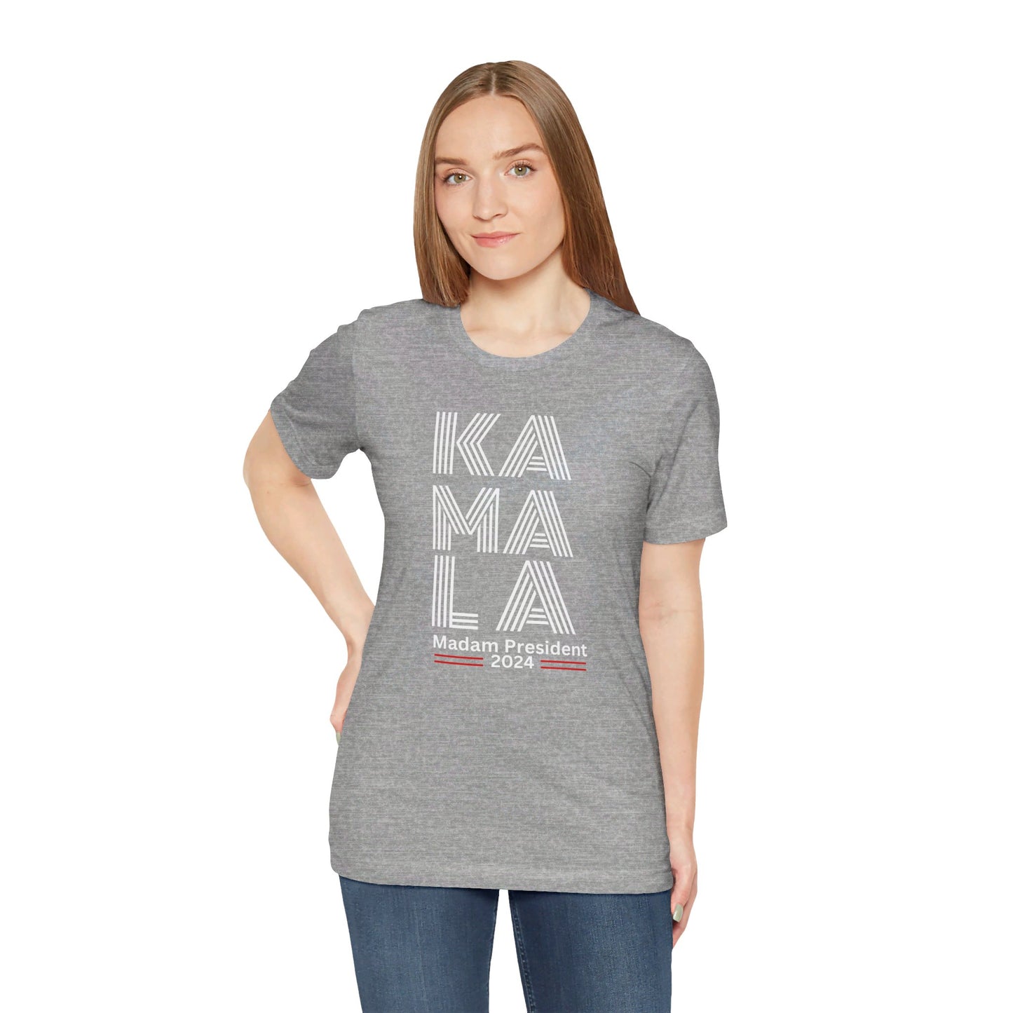 Kamala Harris 24 | KA-MA-LA Madame President | Unisex T-shirt | Portion of Profits donated Harris for President | Harris Campaign Merchandise