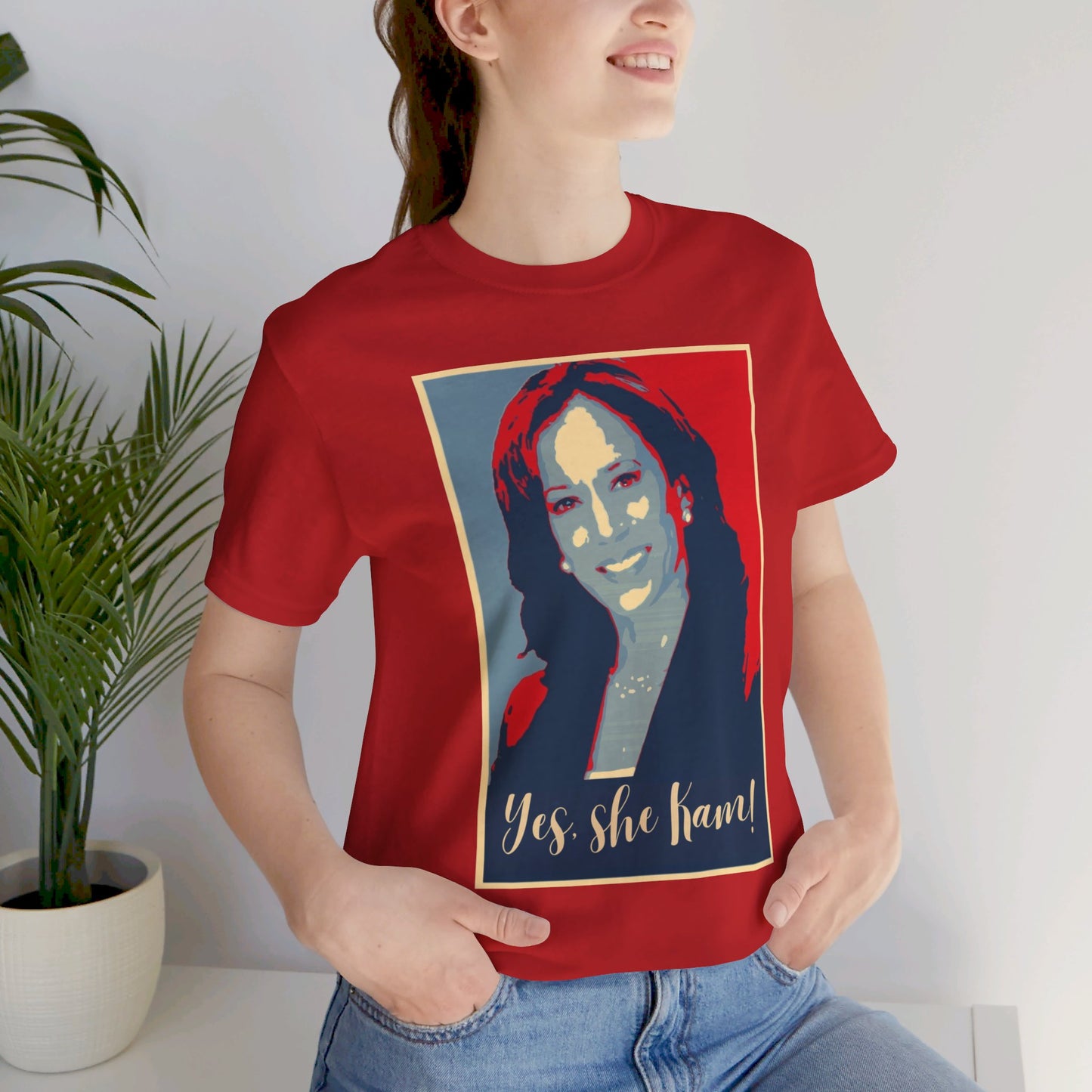 Kamala Harris 24 | Yes, She Kam! | Unisex T-shirt | Portions of Profits donated to Harris for President | Harris Campaign Merchandise