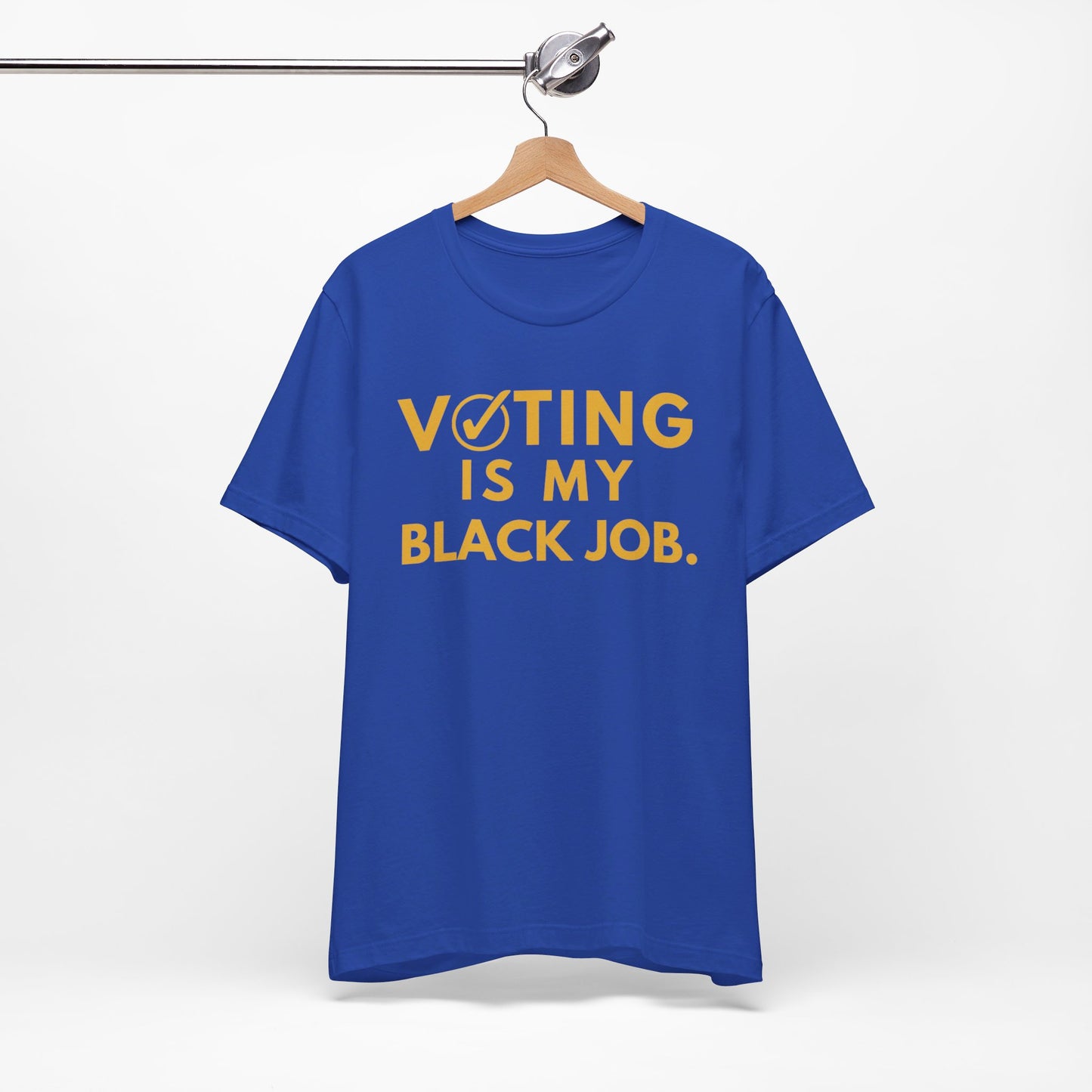 Kamala Harris 24 |Voting Is My Black Job  SGRHO D9 | Unisex T-shirt |  Portion of Profits donated Harris for President | Harris Campaign Merchandise