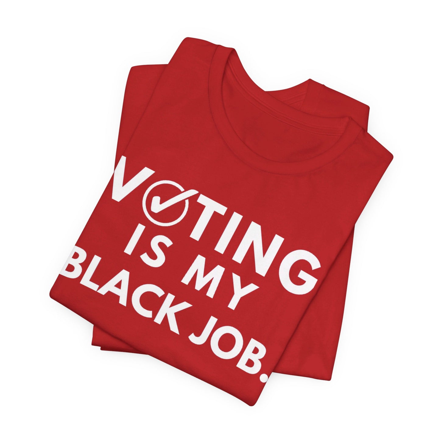 Kamala Harris 24 |Voting Is My Black Job  DST KAPsi D9 | Unisex T-shirt | Portion of Profits donated Harris for President | Harris Campaign Merchandise