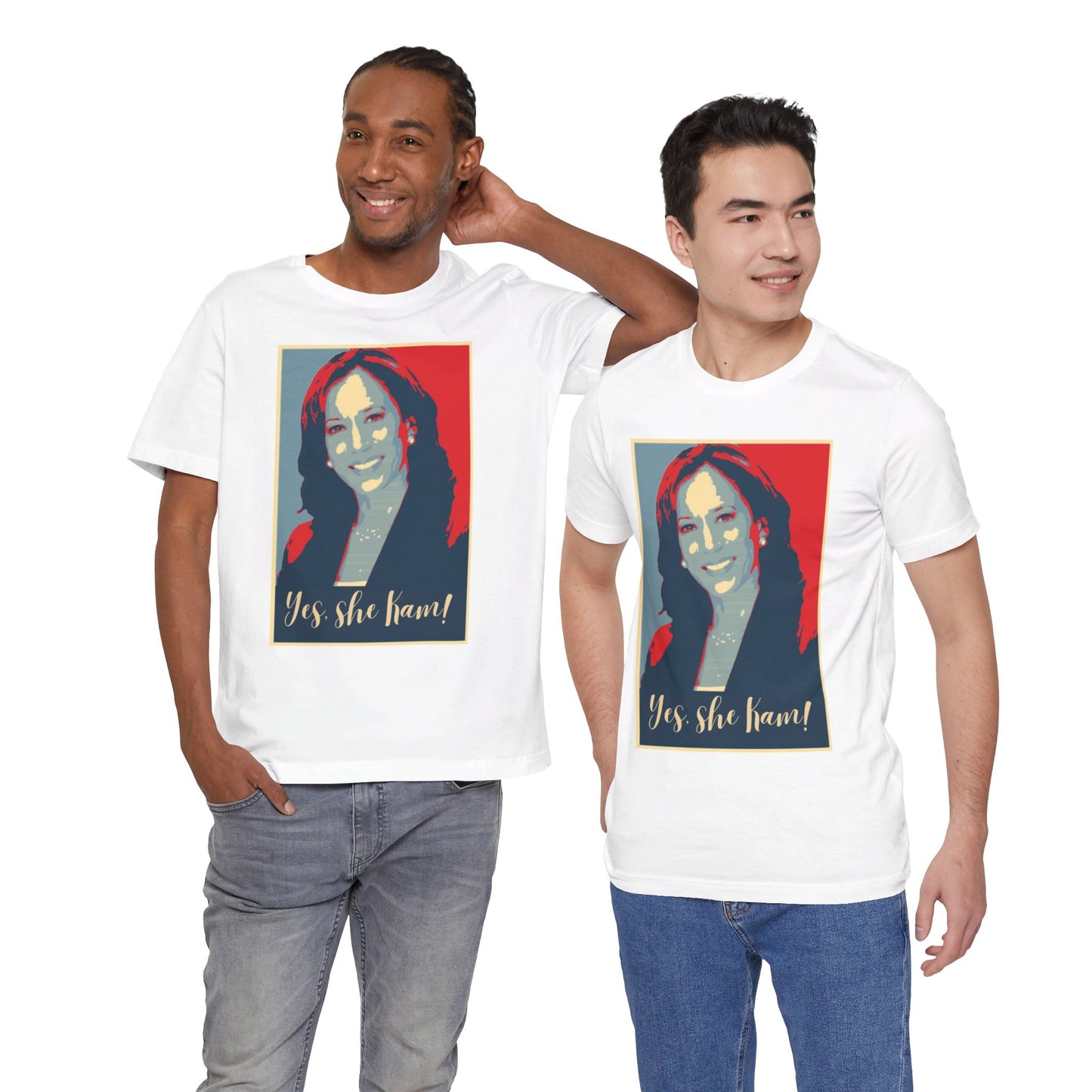 Kamala Harris 24 | Yes, She Kam! | Unisex T-shirt | Portions of Profits donated to Harris for President | Harris Campaign Merchandise