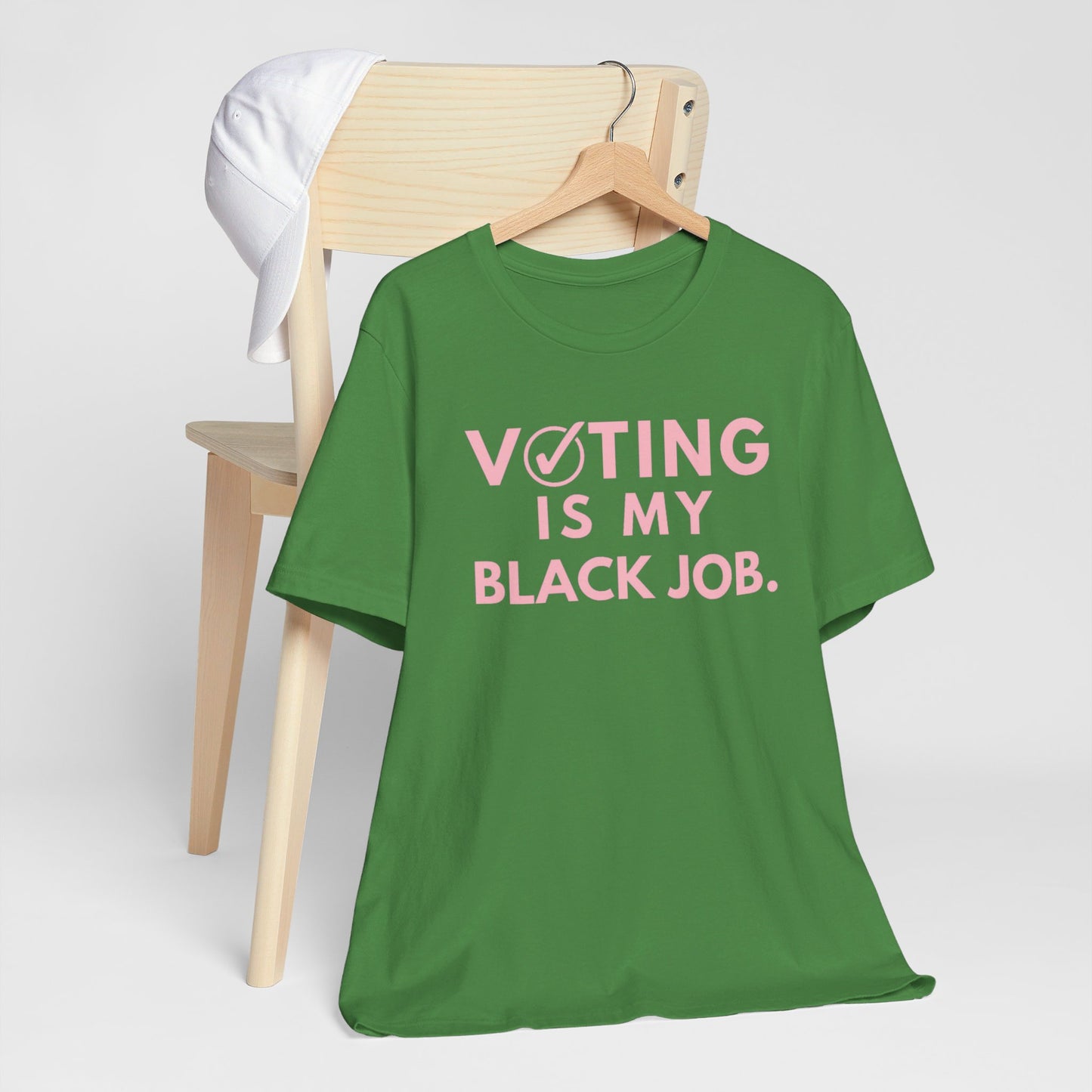 Kamala Harris 24 |Voting Is My Black Job  AKA D9 | Unisex T-shirt |  Portion of Profits donated Harris for President | Harris Campaign Merchandise