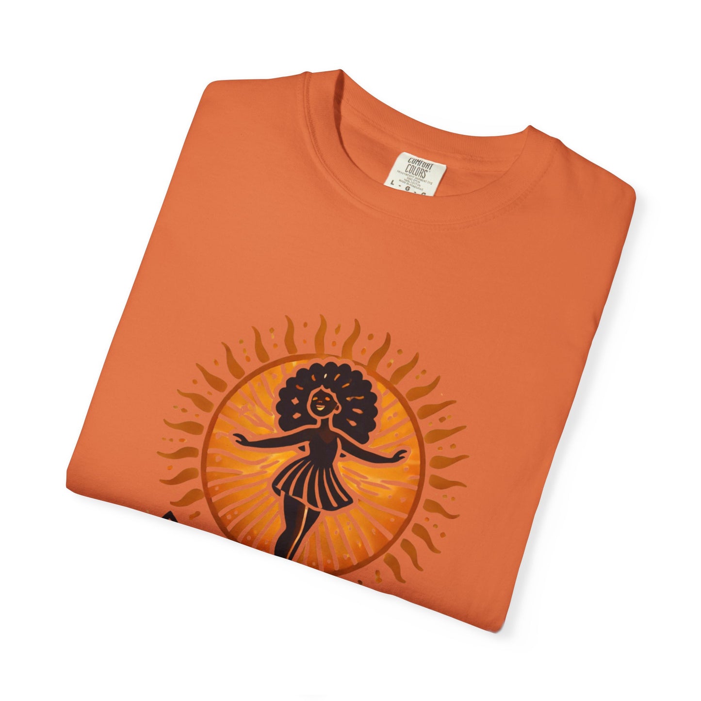 Sunshine Spirit Unisex T-Shirt - Black Girl Standing in the Sun