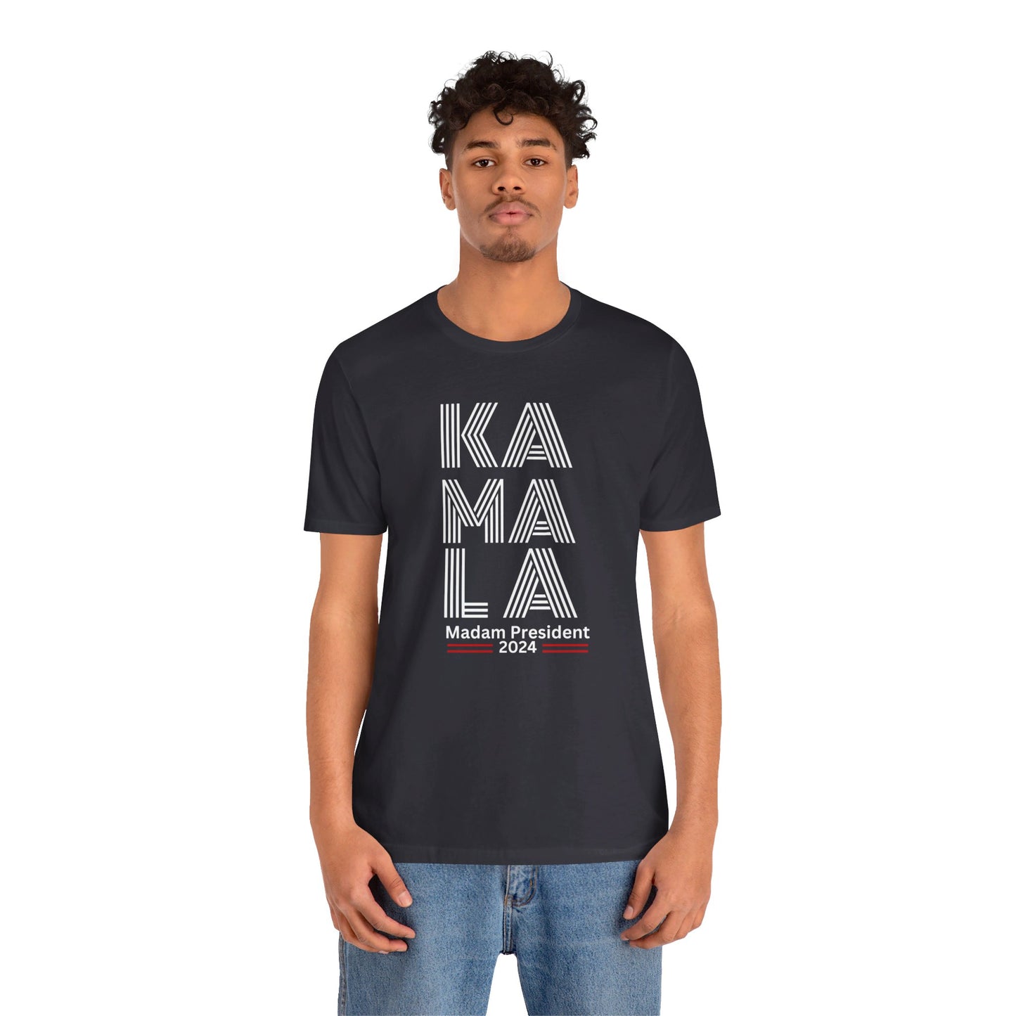 Kamala Harris 24 | KA-MA-LA Madame President | Unisex T-shirt | Portion of Profits donated Harris for President | Harris Campaign Merchandise