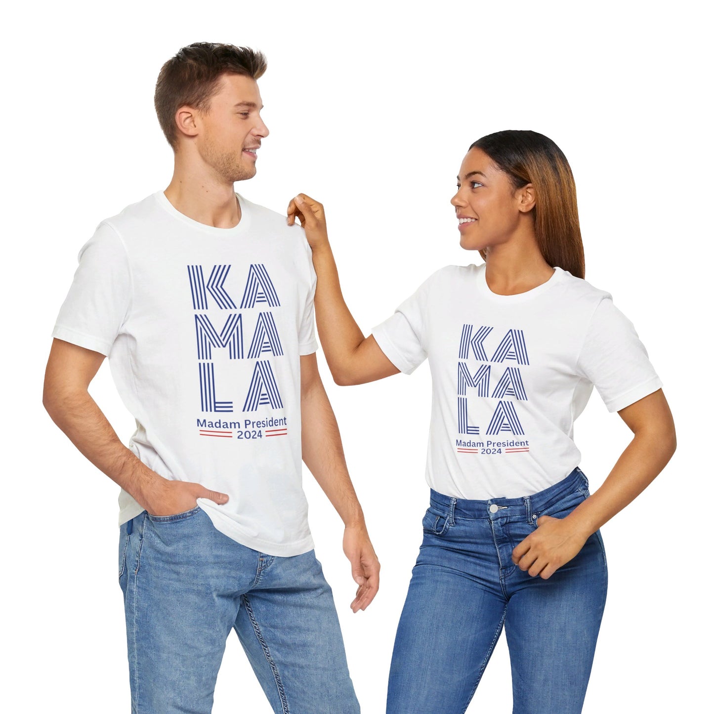 Kamala Harris 24 | KA-MA-LA (light colored) | Unisex T-shirt | Portion of Profits donated Harris for President | Harris Campaign Merchandise