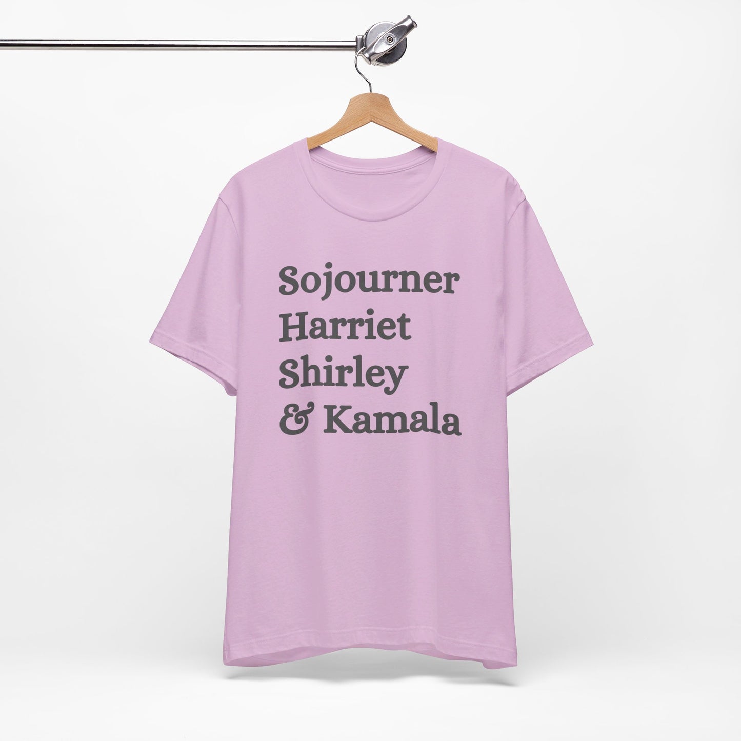 Kamala Harris 24 |Sojourner, Harriet, Shirley, & Kamala | Unisex T-shirt | Portion of Profits donated Harris for President | Harris Campaign Merchandise