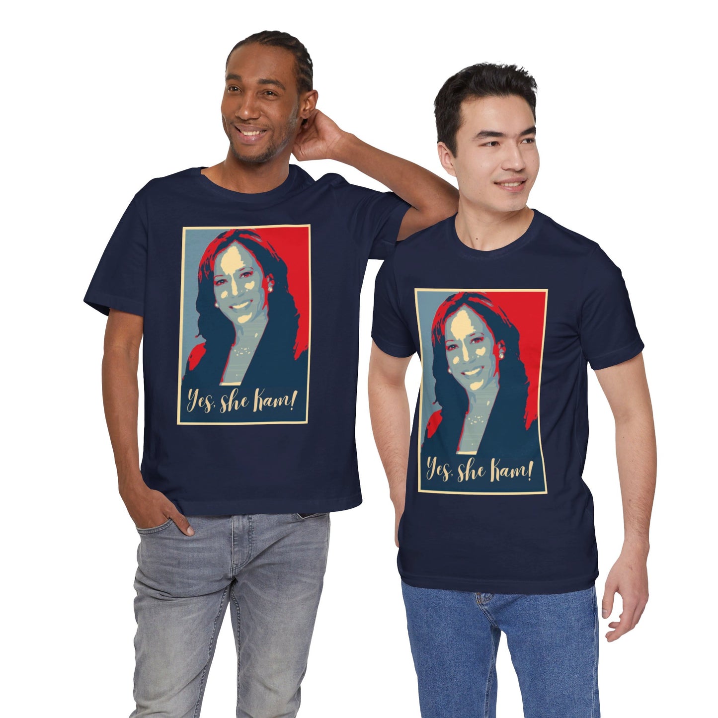 Kamala Harris 24 | Yes, She Kam! | Unisex T-shirt | Portions of Profits donated to Harris for President | Harris Campaign Merchandise