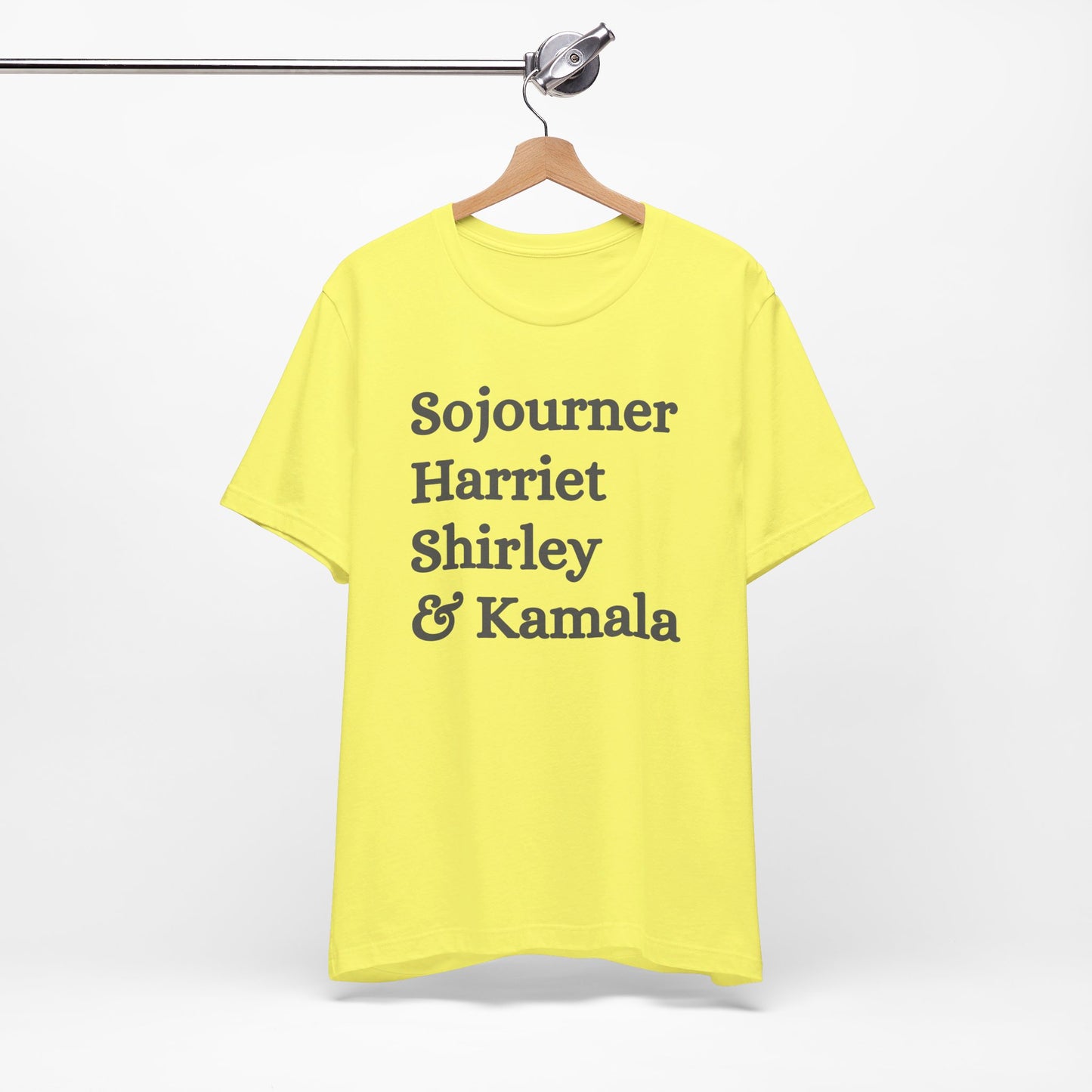 Kamala Harris 24 |Sojourner, Harriet, Shirley, & Kamala | Unisex T-shirt | Portion of Profits donated Harris for President | Harris Campaign Merchandise