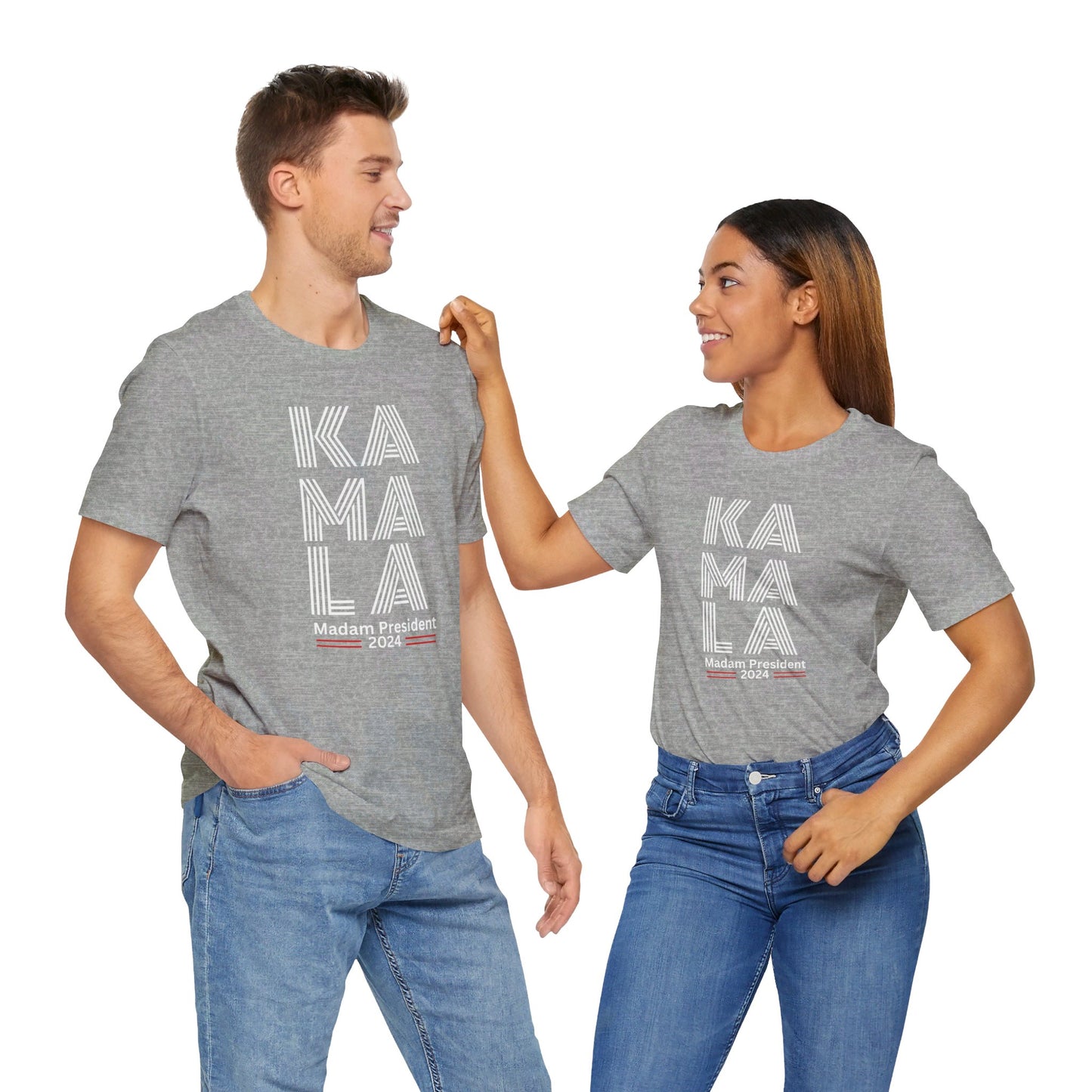 Kamala Harris 24 | KA-MA-LA Madame President | Unisex T-shirt | Portion of Profits donated Harris for President | Harris Campaign Merchandise