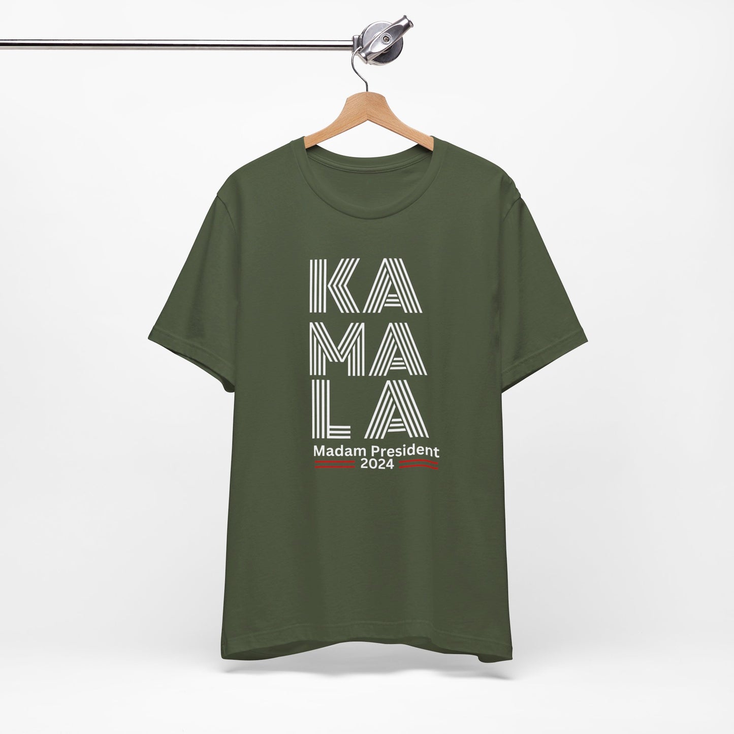 Kamala Harris 24 | KA-MA-LA Madame President | Unisex T-shirt | Portion of Profits donated Harris for President | Harris Campaign Merchandise