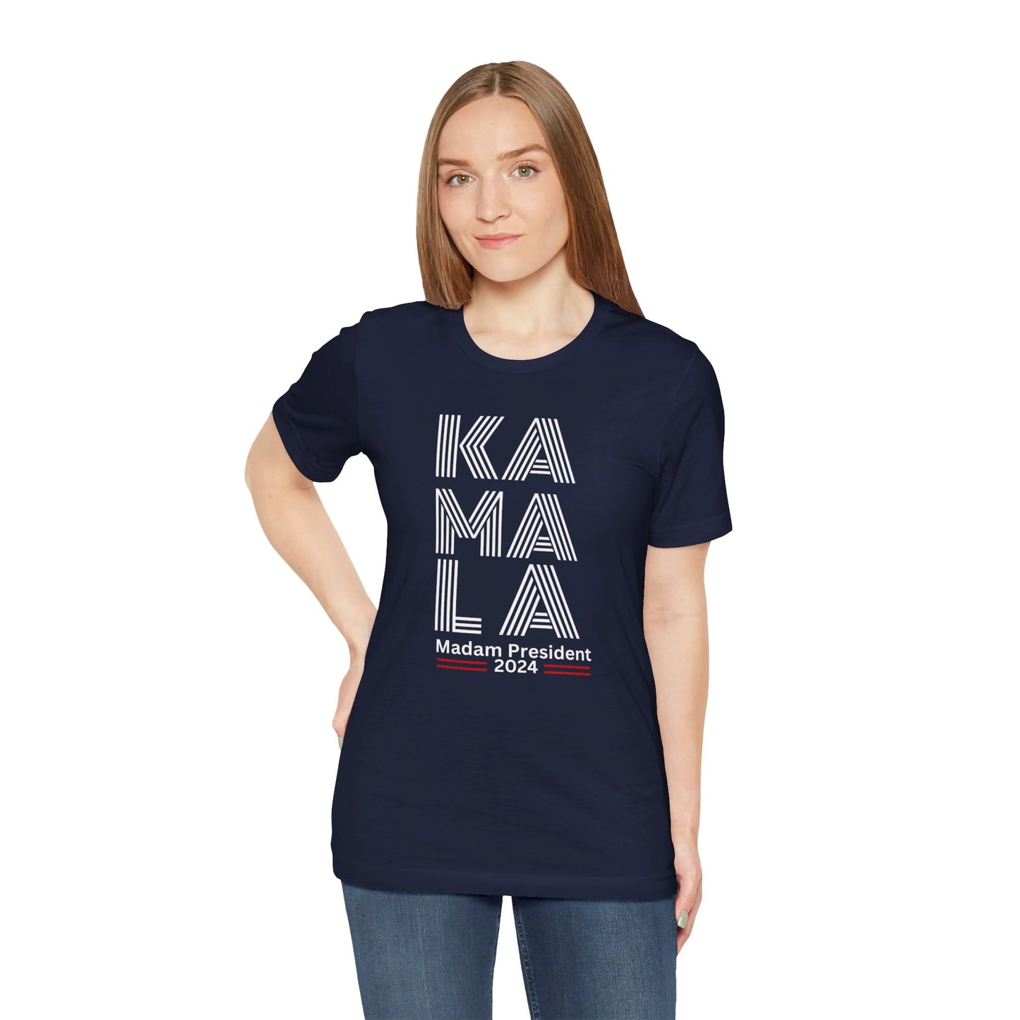 Kamala Harris 24 | KA-MA-LA Madame President | Unisex T-shirt | Portion of Profits donated Harris for President | Harris Campaign Merchandise