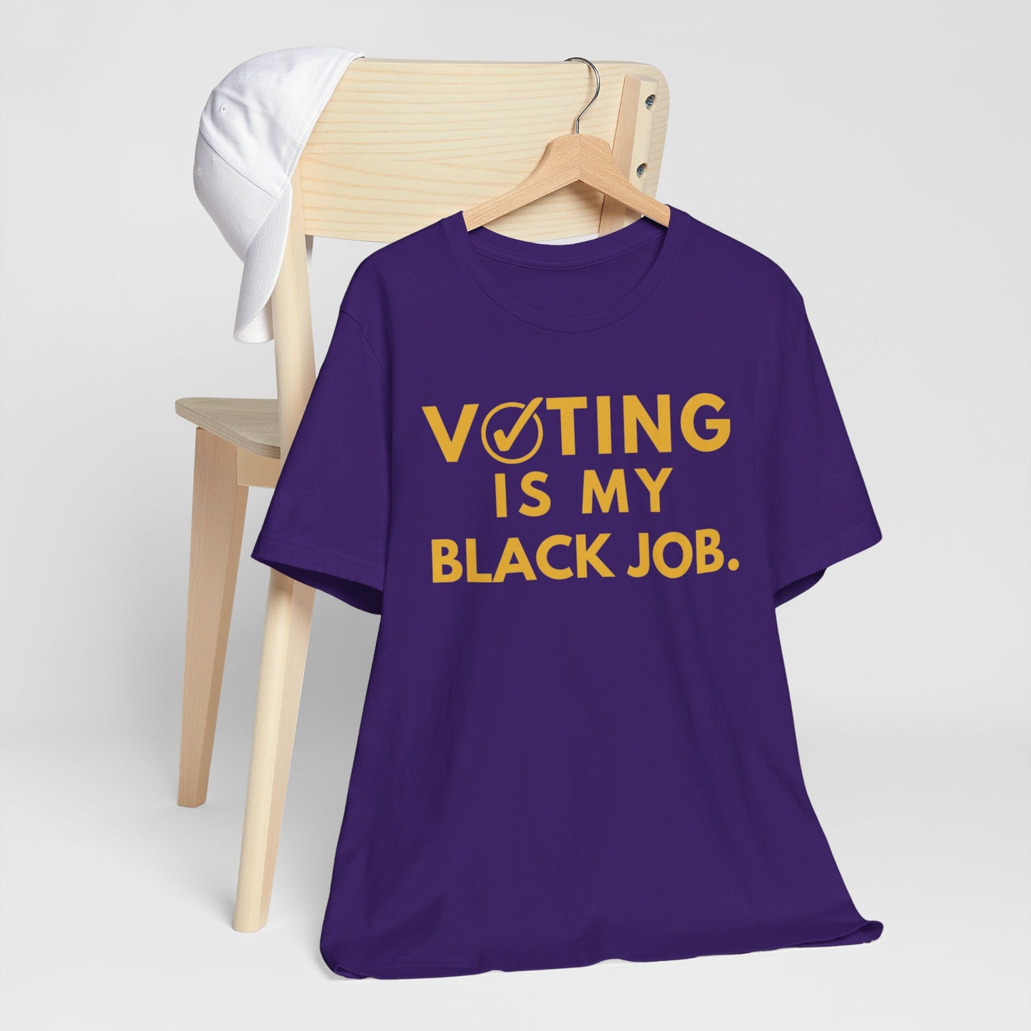 Kamala Harris 24 |Voting Is My Black Job  OPP D9 | Unisex T-shirt | Portion of Profits donated Harris for President | Harris Campaign Merchandise