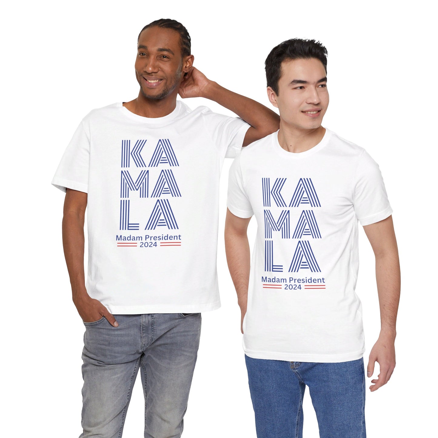 Kamala Harris 24 | KA-MA-LA (light colored) | Unisex T-shirt | Portion of Profits donated Harris for President | Harris Campaign Merchandise