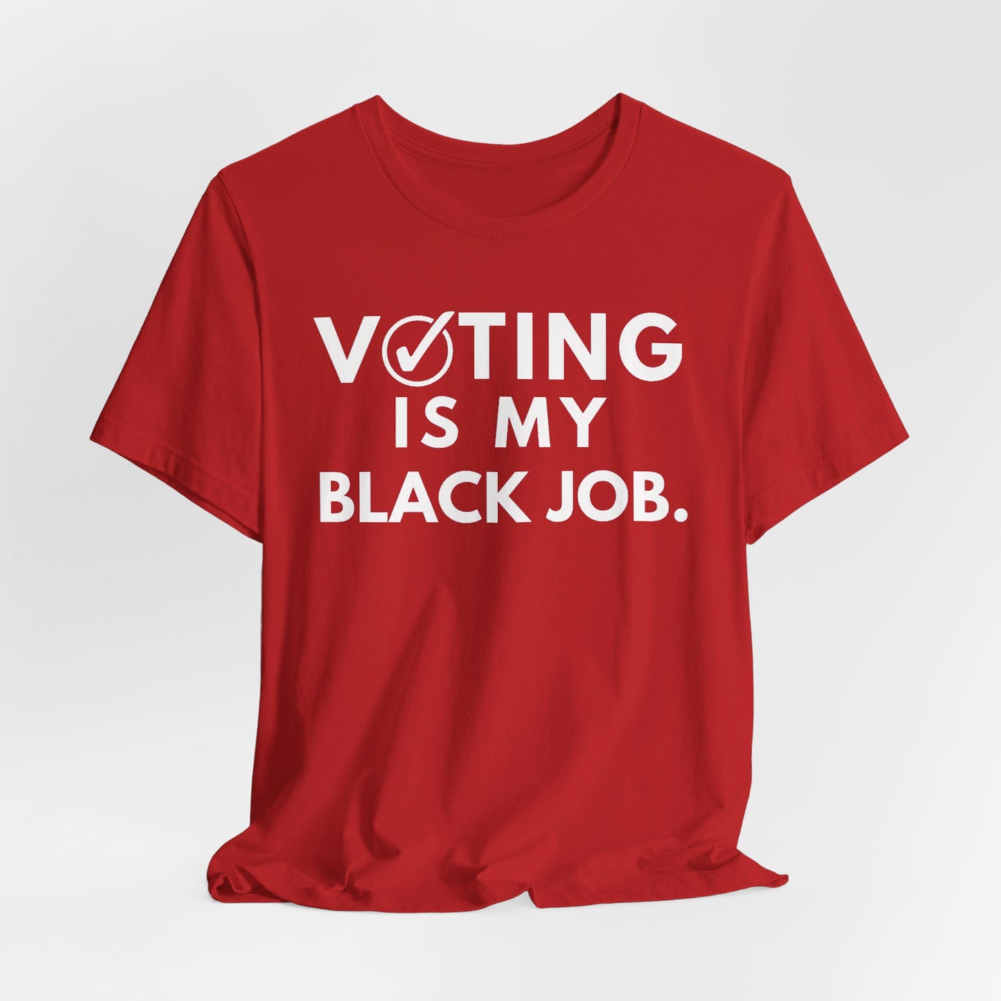 Kamala Harris 24 |Voting Is My Black Job  DST KAPsi D9 | Unisex T-shirt | Portion of Profits donated Harris for President | Harris Campaign Merchandise