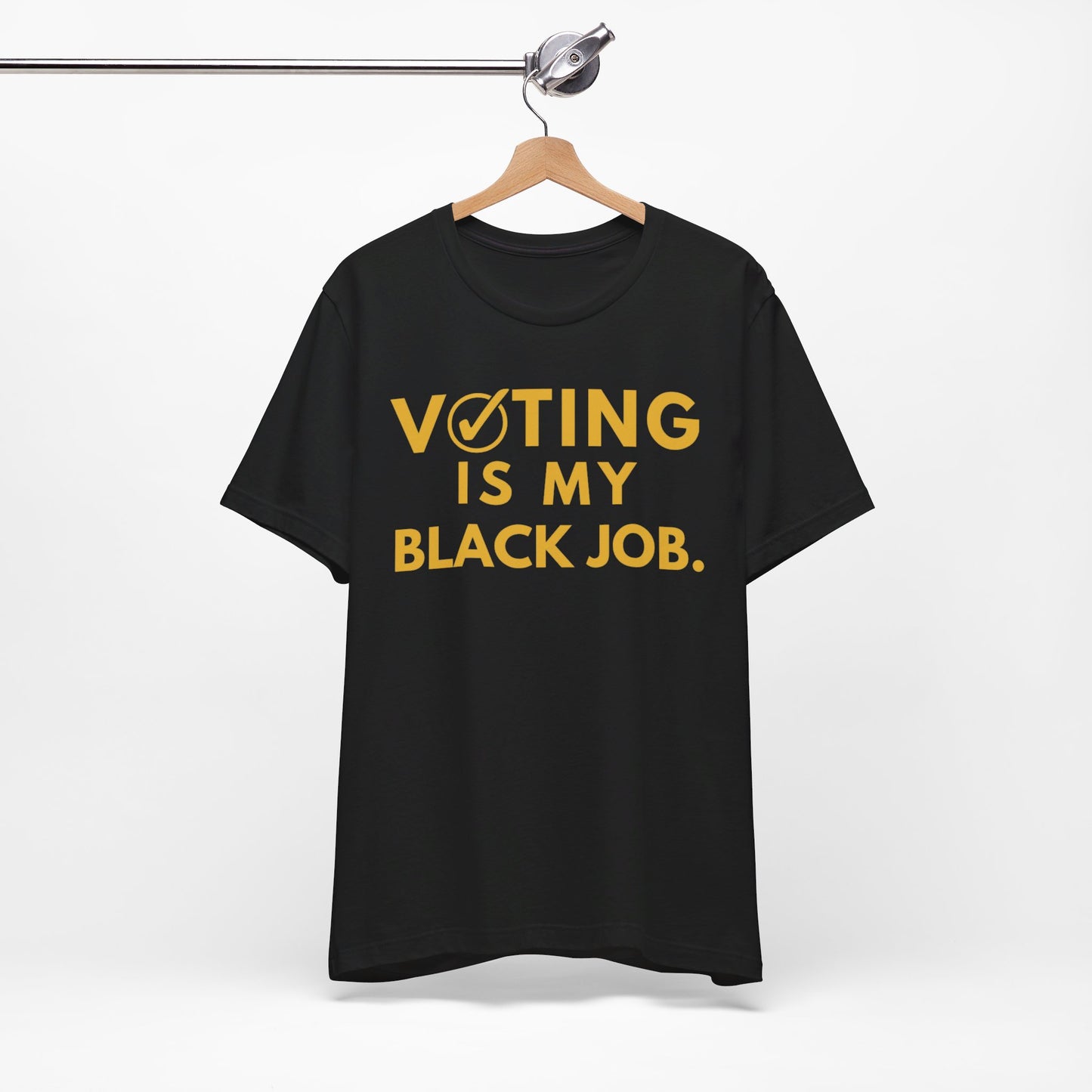 Kamala Harris 24 |Voting Is My Black Job  Alpha D9 | Unisex T-shirt |  Portion of Profits donated Harris for President | Harris Campaign Merchandise