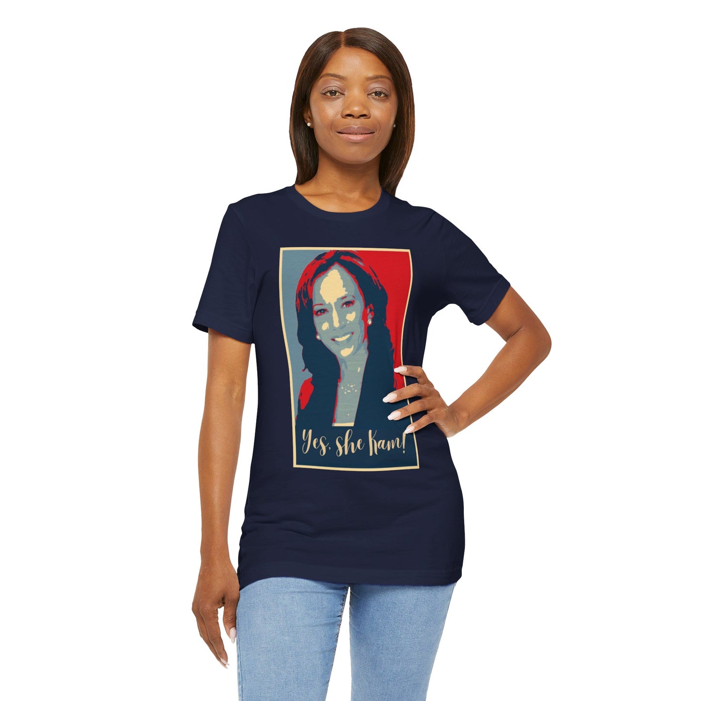 Kamala Harris 24 | Yes, She Kam! | Unisex T-shirt | Portions of Profits donated to Harris for President | Harris Campaign Merchandise