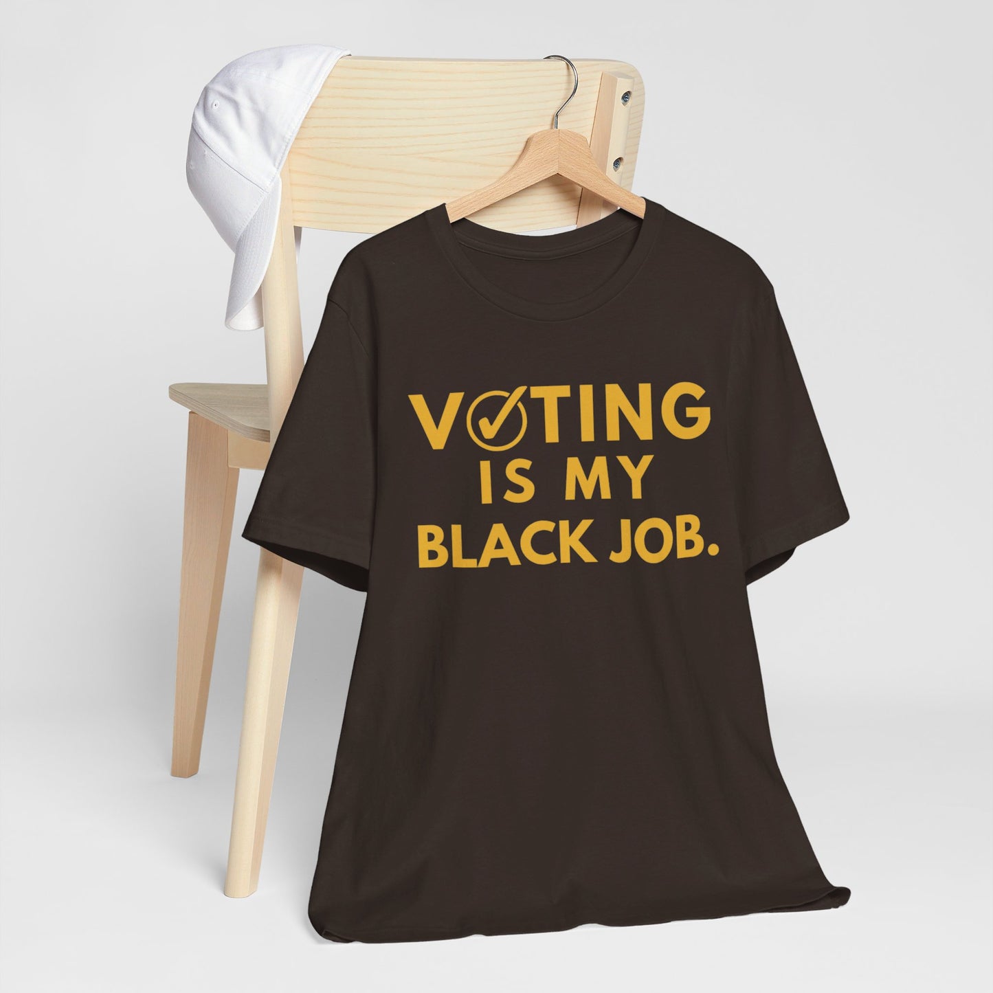 Kamala Harris 24 |Voting Is My Black Job  Iota D9 | Unisex T-shirt |  Portion of Profits donated Harris for President | Harris Campaign Merchandise