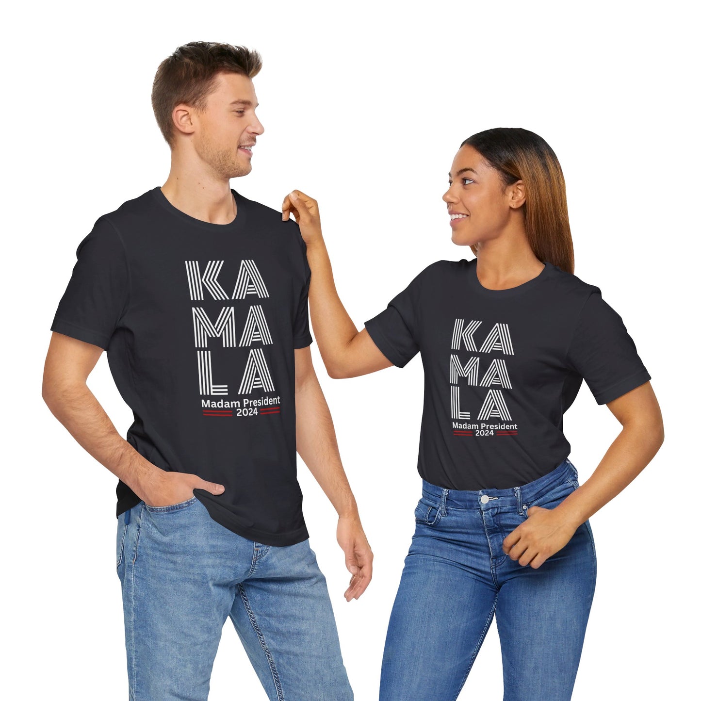 Kamala Harris 24 | KA-MA-LA Madame President | Unisex T-shirt | Portion of Profits donated Harris for President | Harris Campaign Merchandise