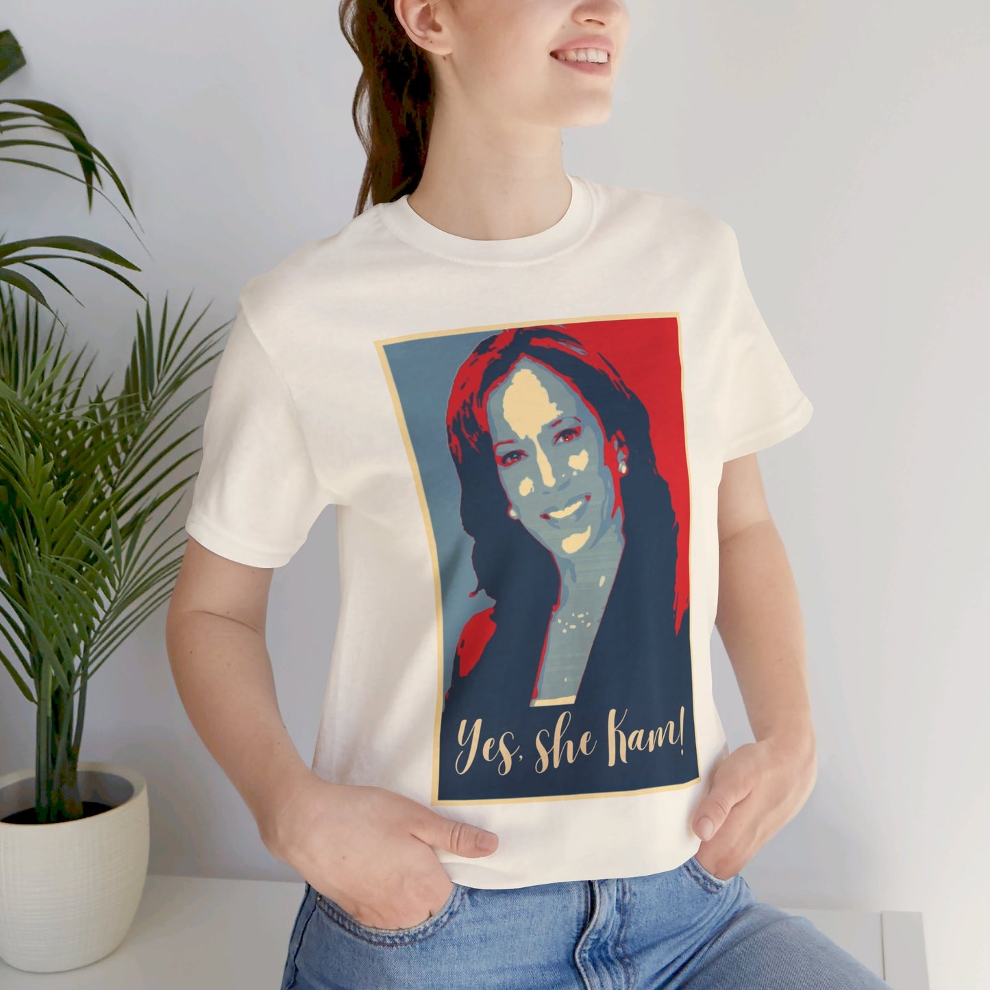 Kamala Harris 24 | Yes, She Kam! | Unisex T-shirt | Portions of Profits donated to Harris for President | Harris Campaign Merchandise