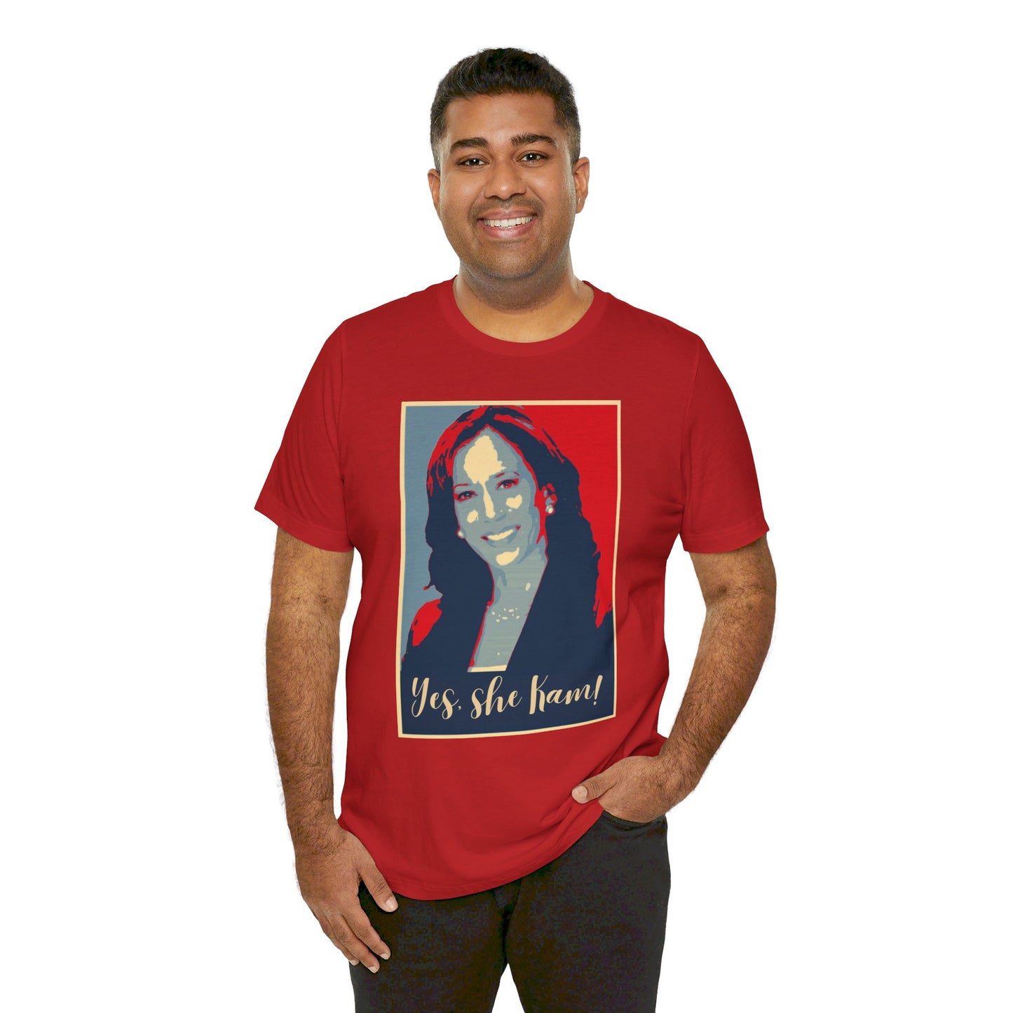 Kamala Harris 24 | Yes, She Kam! | Unisex T-shirt | Portions of Profits donated to Harris for President | Harris Campaign Merchandise