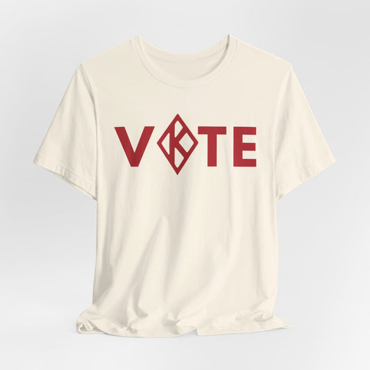 Kamala Harris 24 |VOTE Kappa-inspired D9 | Unisex T-shirt | Portion of Profits donated Harris for President | Harris Campaign Merchandise